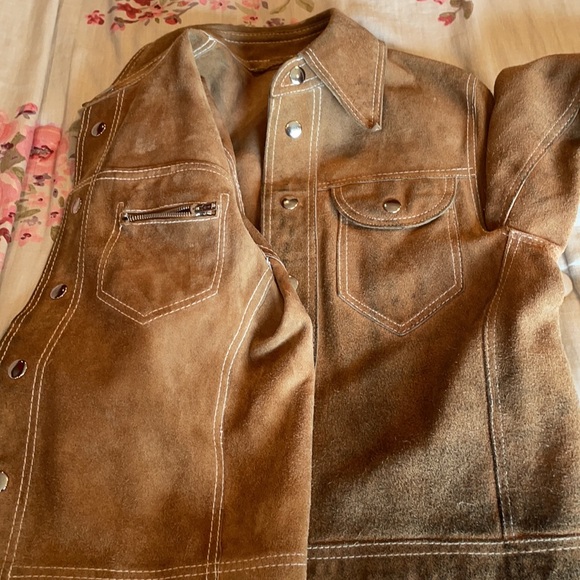 VINTAGE Leather jacket reversible S/M - Picture 13 of 13